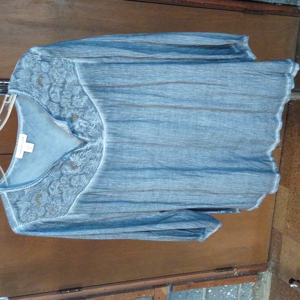 Coldwater Creek Denim Blue Top